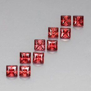 克拉天然铁铝榴石石榴石，正方形，VVS-VS