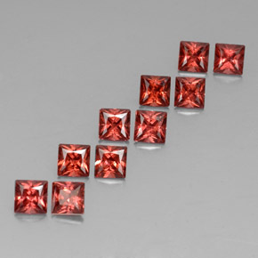 克拉天然铁铝榴石石榴石，正方形，VVS-VS