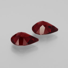 克拉天然铁铝榴石石榴石，梨形，VVS