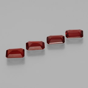 克拉天然铁铝榴石石榴石，祖母绿式切割，VVS-VS