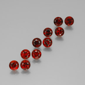 克拉天然铁铝榴石，圆形切割，VVS-VS