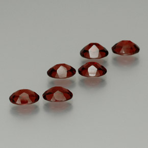 克拉天然铁铝榴石石榴石，椭圆形切割，VS