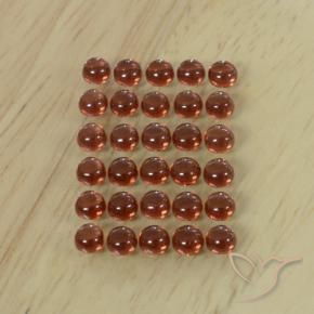 5.75克拉天然铁铝榴石石榴石，圆形的，透明