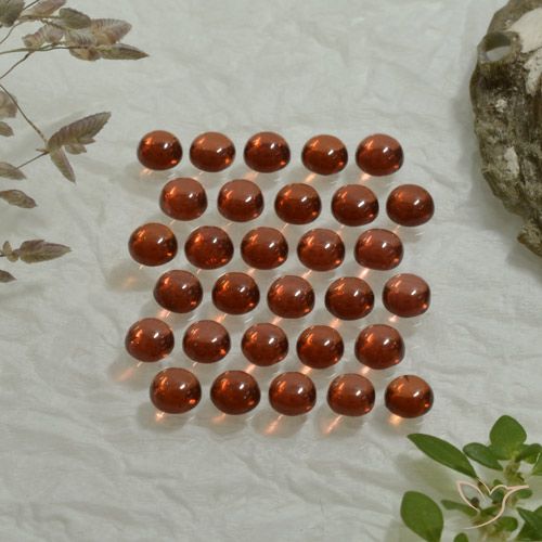 4.98克拉天然铁铝榴石石榴石，圆形切割，透明