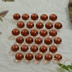 4.98克拉天然铁铝榴石石榴石，圆形切割，透明