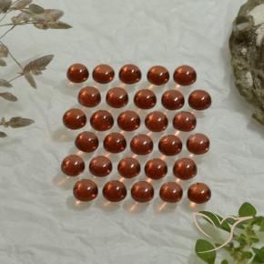 4.98克拉天然铁铝榴石石榴石，圆形切割，透明