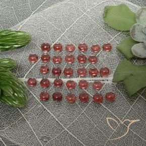 5.95克拉天然铁铝榴石石榴石，圆形的，透明