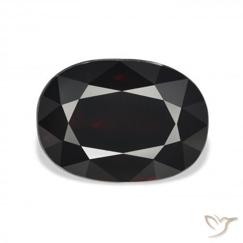 10.22ct 天然 黑红色 铁铝榴石石榴石, 椭圆形, VVS-VS