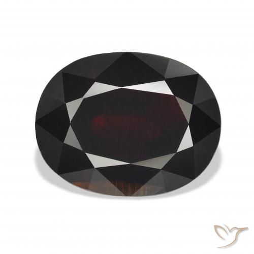 20.68ct 天然 暗红色 铁铝榴石石榴石, 椭圆形, VS