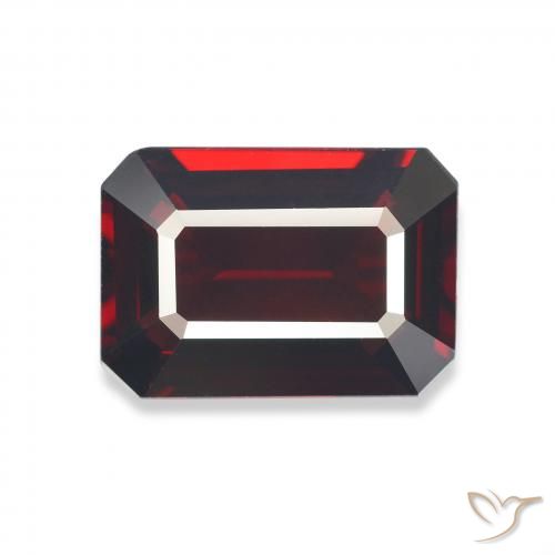 6.03ct 天然 深红色 铁铝榴石石榴石, 祖母绿式切割, VVS-VS
