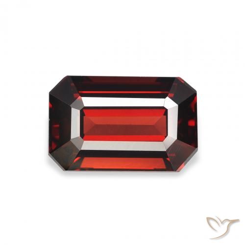 2.38ct 天然 暗红色 铁铝榴石石榴石, 祖母绿式切割, VVS-VS
