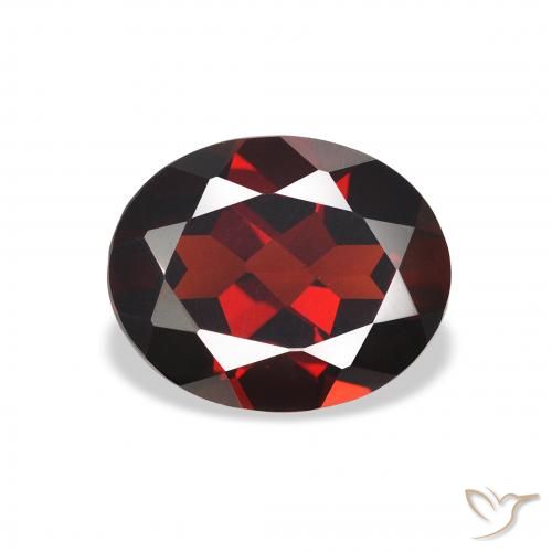 3.17ct 天然 暗红色 铁铝榴石石榴石, 椭圆形, VVS-VS