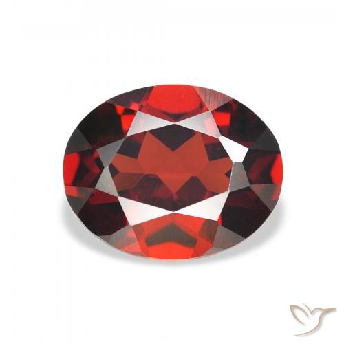 2.98ct 天然 中红 铁铝榴石石榴石, 椭圆形, VVS-VS