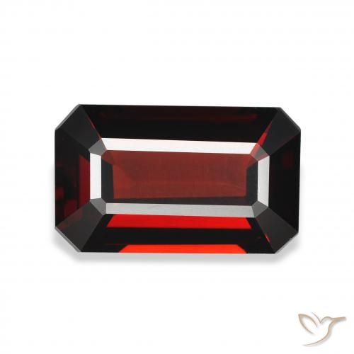 5.08ct 天然 深红色 铁铝榴石石榴石, 祖母绿式切割, VVS-VS