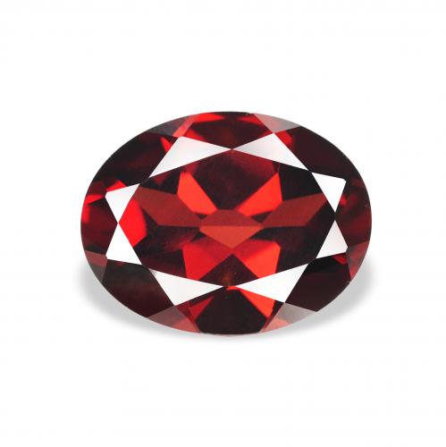 2.30ct 天然 暗红色 铁铝榴石石榴石, 椭圆形, VVS-VS