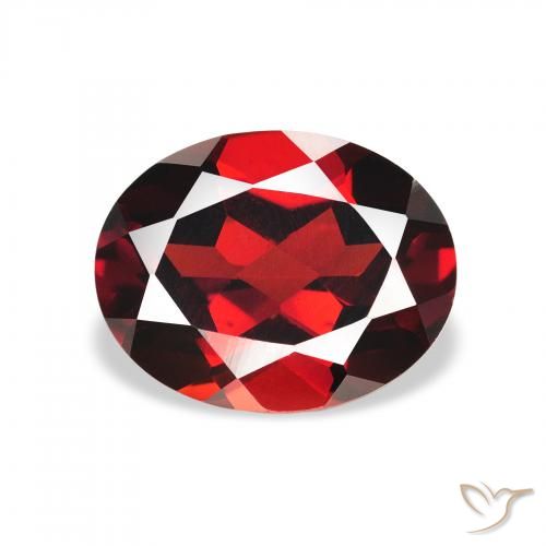 2.25ct 天然 深红色 铁铝榴石石榴石, 椭圆形, VS