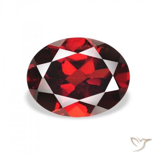 2.33ct 天然 暗红色 铁铝榴石石榴石, 椭圆形, VS