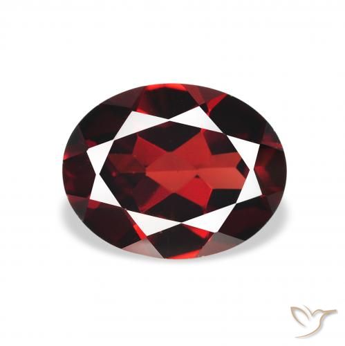 2.15ct 天然 深红色 铁铝榴石石榴石, 椭圆形, VS