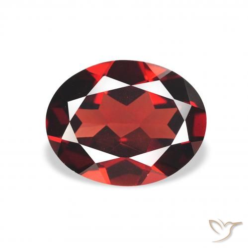 1.97ct 天然 深血红色 铁铝榴石石榴石, 椭圆形, VS