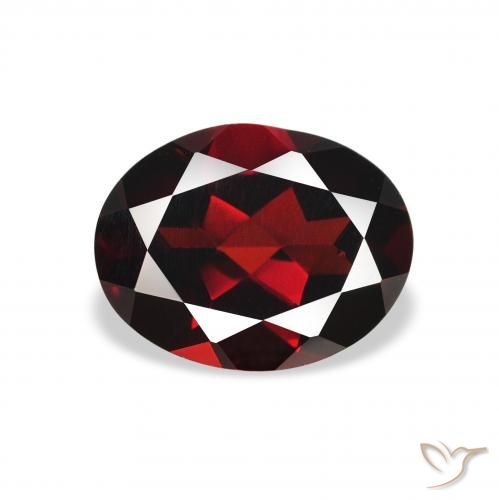 1.99ct 天然 深血红色 铁铝榴石石榴石, 椭圆形, VS