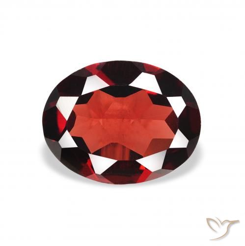 1.72ct 天然 深红色 铁铝榴石石榴石, 椭圆形, VVS-VS