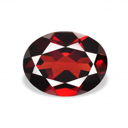 2.22ct 天然 深红色 铁铝榴石石榴石, 椭圆形, VVS-VS