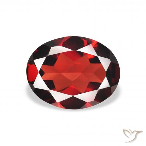 1.79ct 天然 深红色 铁铝榴石石榴石, 椭圆形, VVS-VS