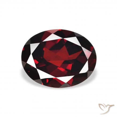 2.32ct 天然 暗红色 铁铝榴石石榴石, 椭圆形, VVS-VS