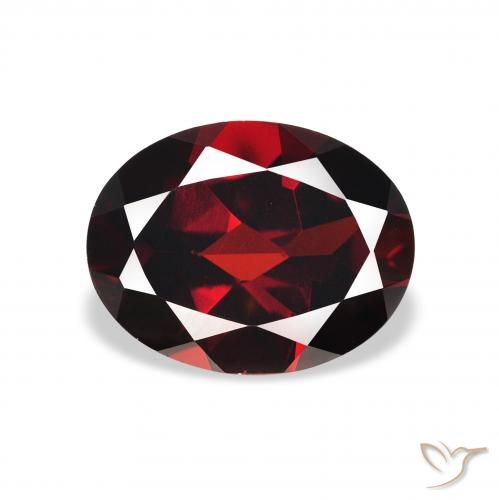 2.05ct 天然 暗红色 铁铝榴石石榴石, 椭圆形, VVS-VS