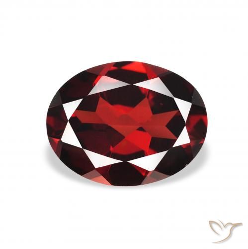 2.05ct 天然 暗红色 铁铝榴石石榴石, 椭圆形, VVS-VS
