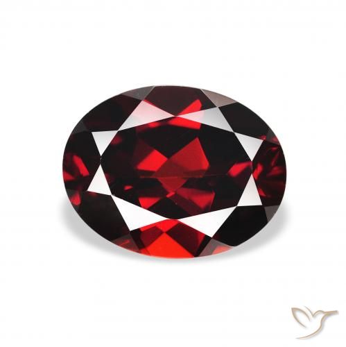 2.37ct 天然 暗红色 铁铝榴石石榴石, 椭圆形, VVS-VS