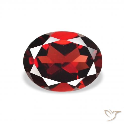 1.99ct 天然 深红色 铁铝榴石石榴石, 椭圆形, VS