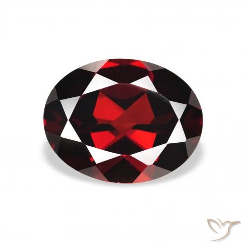 2.27ct 天然 深血红色 铁铝榴石石榴石, 椭圆形, VS
