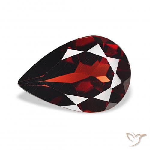 3.22ct 深红色 铁铝榴石石榴石, 梨形, VVS