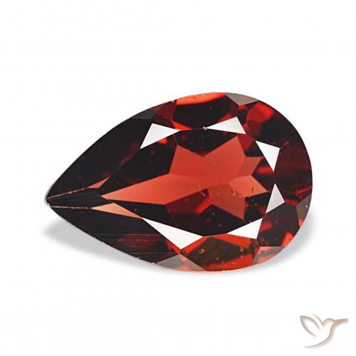 3.13ct 深红色 铁铝榴石石榴石, 梨形, VS