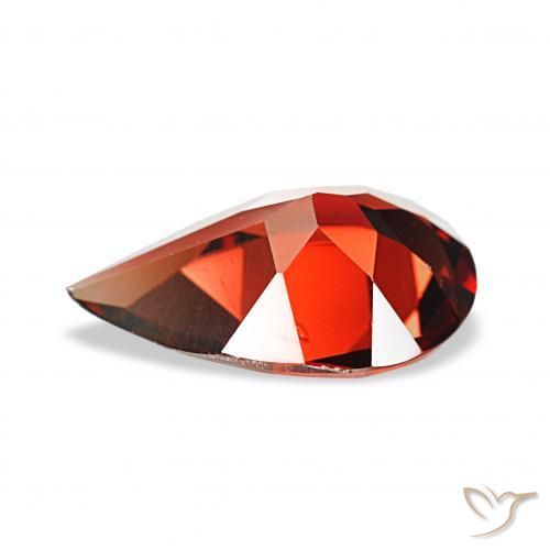 2.80克拉天然铁铝榴石石榴石，梨形，VS