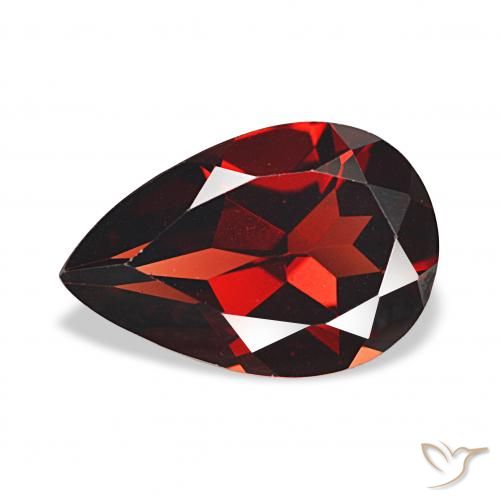 3.27ct 深红色 铁铝榴石石榴石 宝石, 梨形, VVS