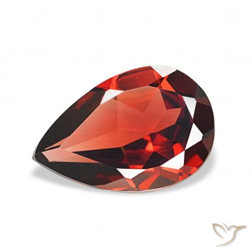 3.04ct 中红 铁铝榴石石榴石 宝石, 梨形, VVS