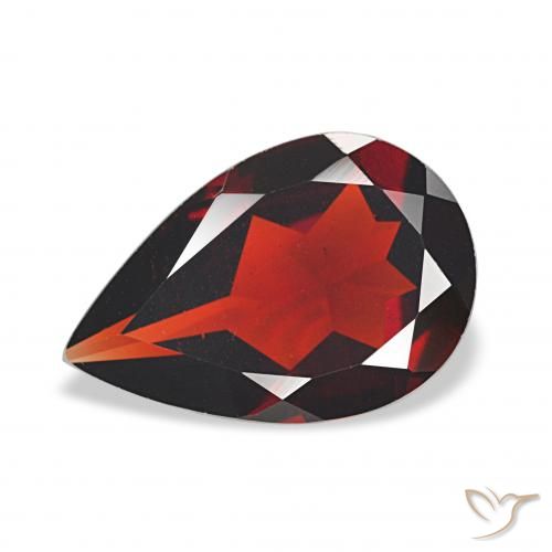 2.67ct 暗红色 铁铝榴石石榴石 宝石, 梨形, VVS