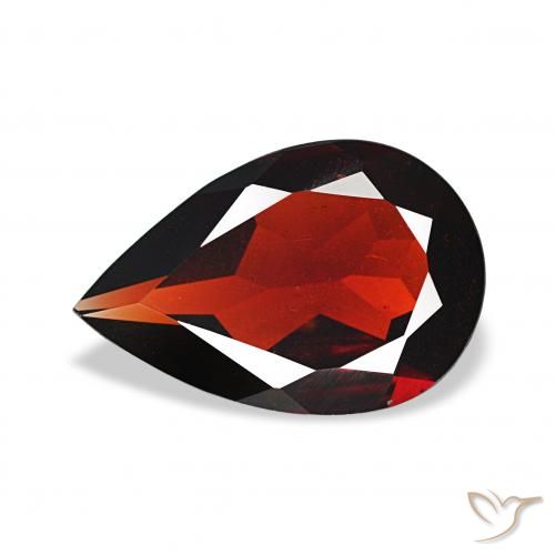 2.36ct 深红色 铁铝榴石石榴石 宝石, 梨形, VVS-VS