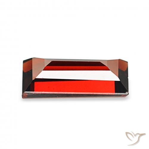 2.04克拉天然铁铝榴石石榴石，狭长方形，VVS