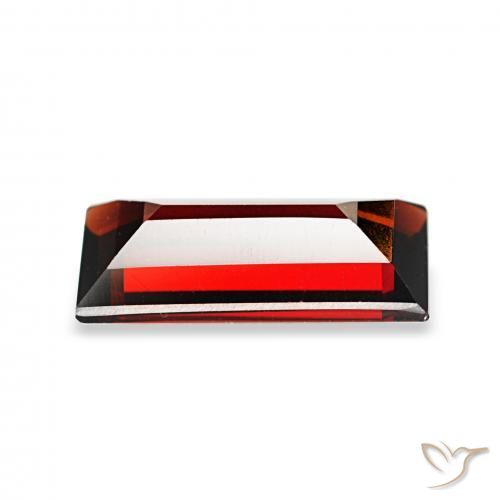 1.63克拉天然铁铝榴石石榴石，狭长方形，VVS