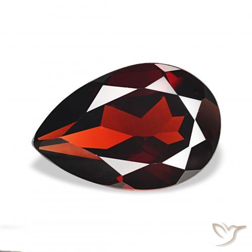 3.22ct 深红色 铁铝榴石石榴石, 梨形, VVS-VS