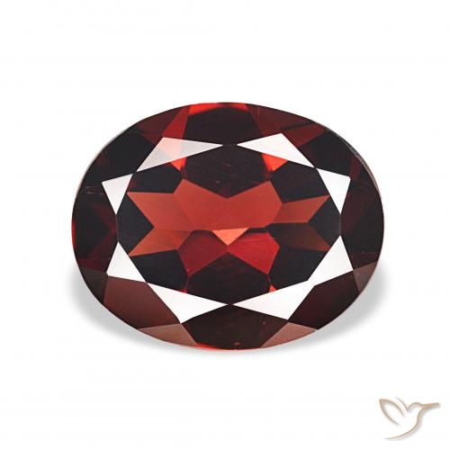 3.73ct 深血红色 铁铝榴石石榴石, 椭圆形, VVS