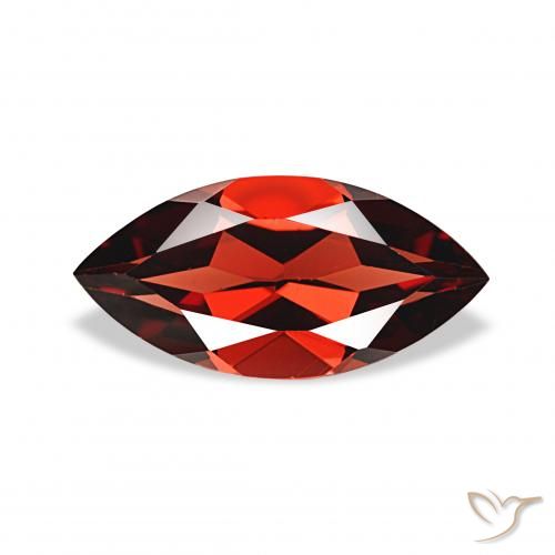 1.96ct 暗红色 铁铝榴石石榴石, 榄尖形, VVS
