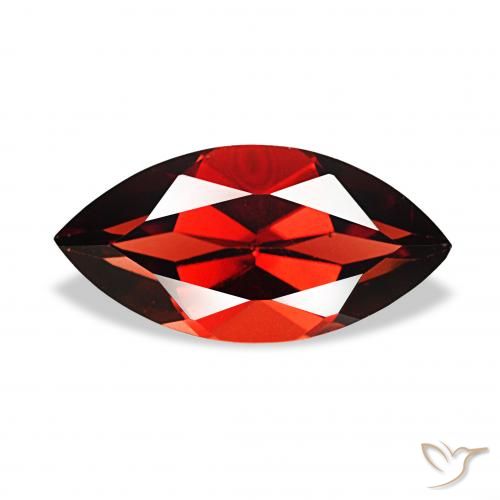2.14ct 暗红色 铁铝榴石石榴石, 榄尖形, VVS-VS