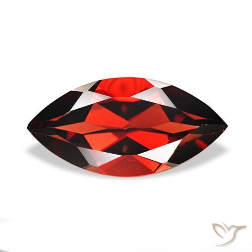 2.09ct 暗红色 铁铝榴石石榴石, 榄尖形, VVS-VS