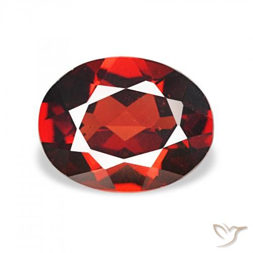 1.72ct 深红色 铁铝榴石石榴石, 椭圆形, VVS-VS