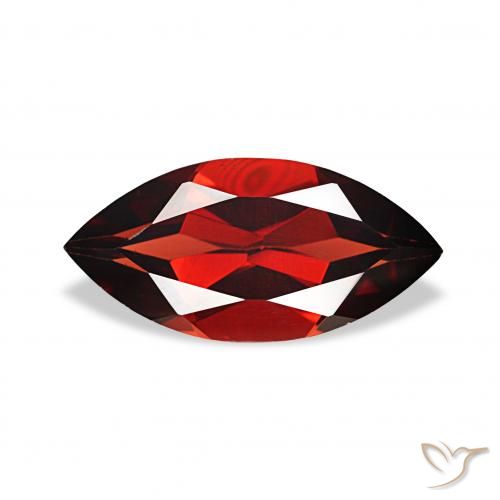2.00ct 暗红色 铁铝榴石石榴石, 榄尖形, VVS