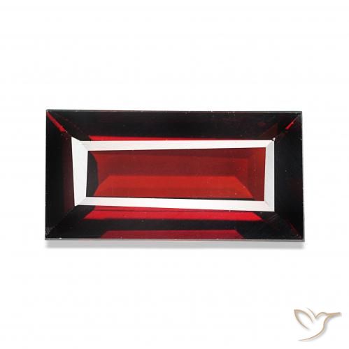 1.82克拉天然铁铝榴石石榴石，狭长方形，VVS